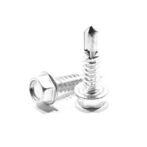 Pija Hexagonal Punta de Broca Inoxidable - # 14 X 4"