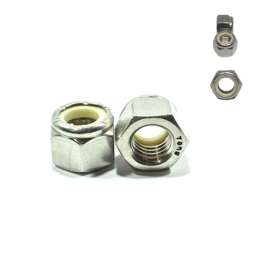 Tuerca de Seguridad Ins de Nylon Inoxidable - 7/16"